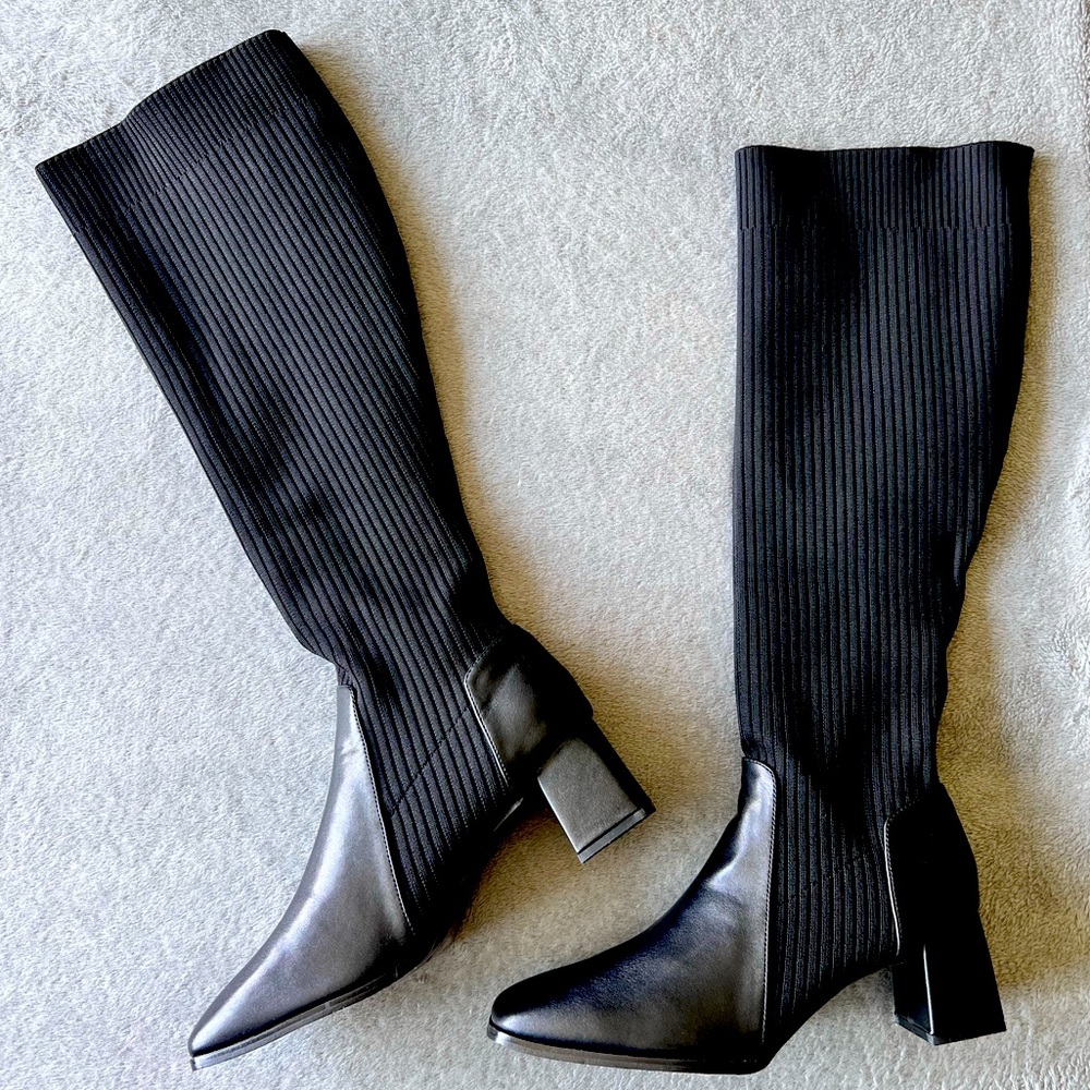 Black Sock Boots